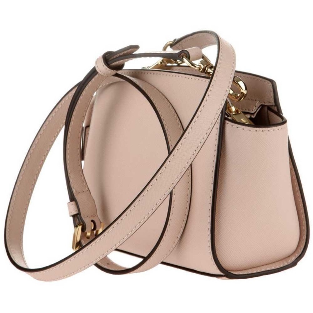 Michael Kors Selma Mini Crossbody Bag Saffiano Leather Blush Pink Chic Spring - Picture 2 of 16